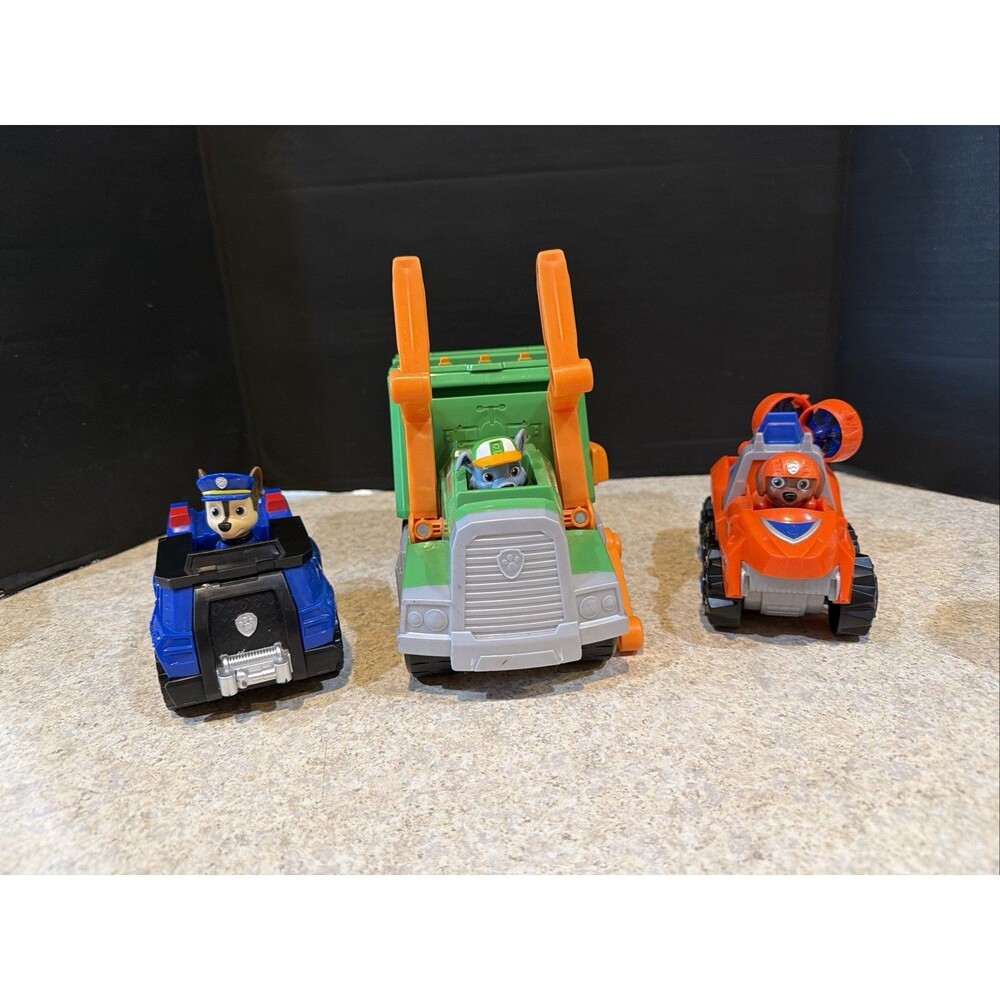 Rocky’s Recycling Truck + Chase’s Police Cruiser + Zuma’s ATV - Picture 1 of 9